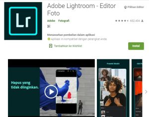 Aplikasi Adobe Lightroom