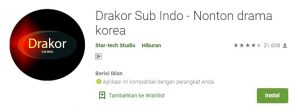 Aplikasi Drakor Sub Indo