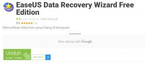 Aplikasi EaseUS Data Recovery