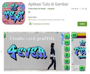 Aplikasi Graffiti Creator on Photo