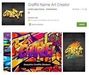 Aplikasi Graffiti Name Art Creator