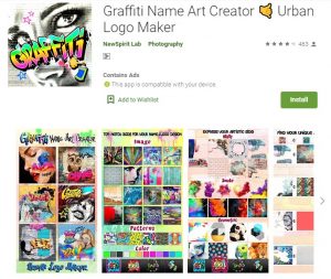 Aplikasi Graffiti Name Art Creator (Urban Logo Maker)