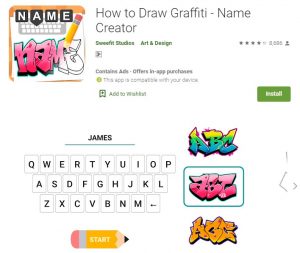 Aplikasi How to Draw Graffiti - Name Creator