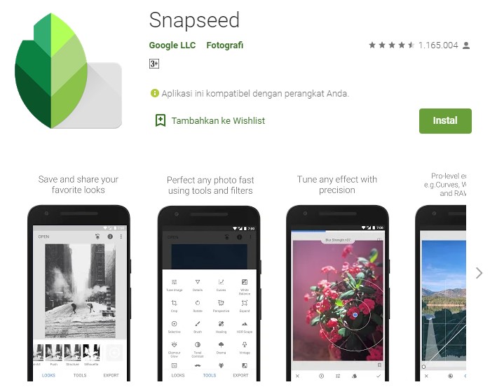 Aplikasi Snapseed