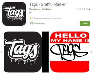 Aplikasi Tags Graffiti Marker