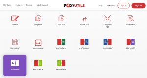 JPG to PDF Foxyutils