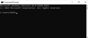 Tampilan Command Prompt