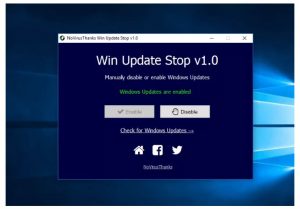 cara mematikan auto update windows 10