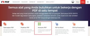 kompress pdf via ILovePDF