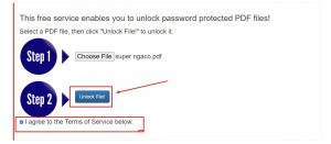 pilih unlock file