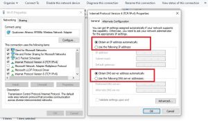 setting network connection