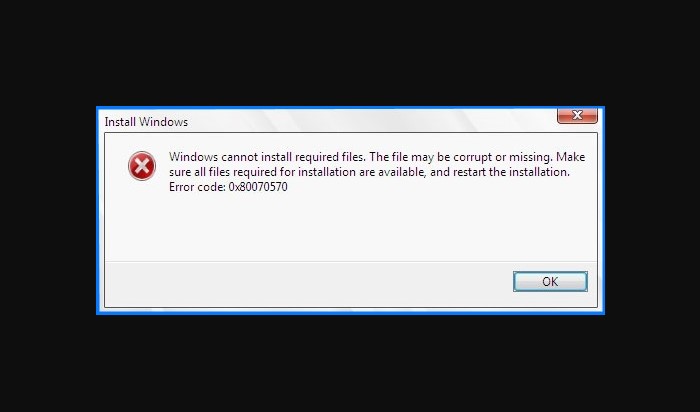 Cara Mengatasi Error Code 0x80070570