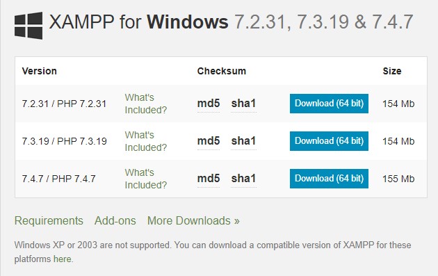 Cara instal Xampp