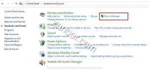 Masuk Device Manager