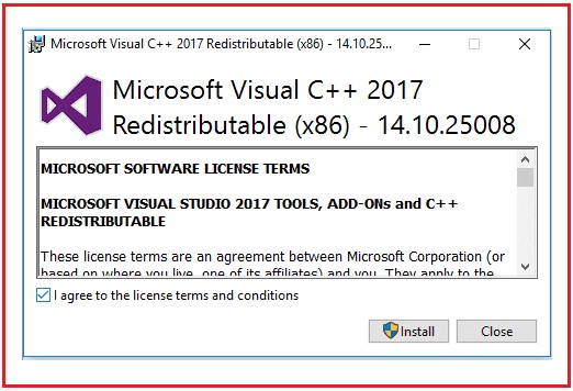 Proses Instal Visual C++