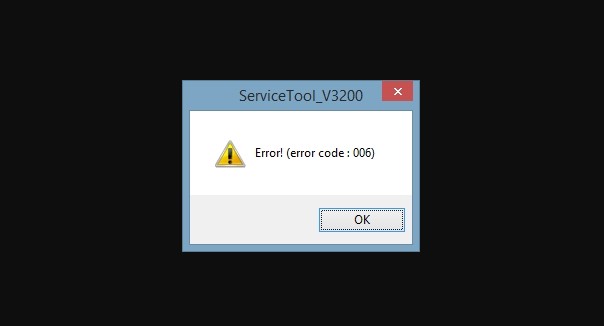 cara mengatasi error code 006