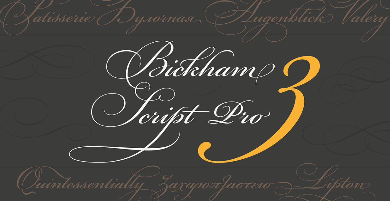 Bickham Script font