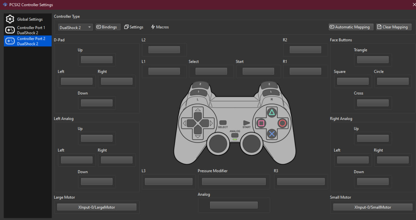 Cara Setting Joystick di PCSX2