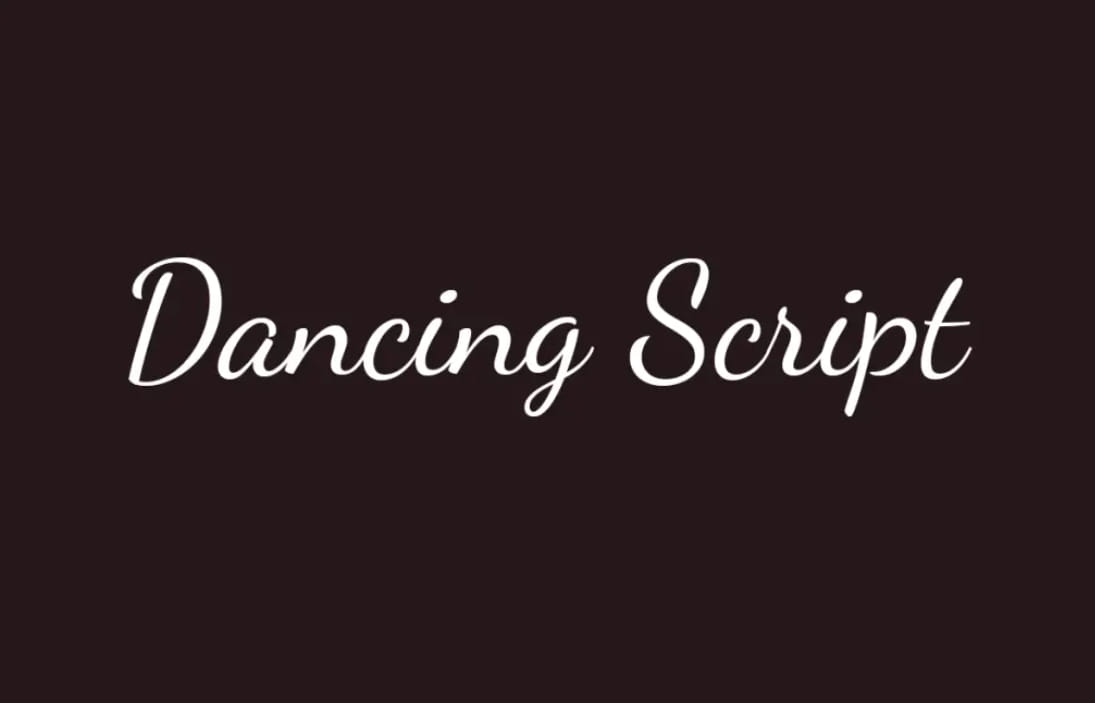 Dancing Script font