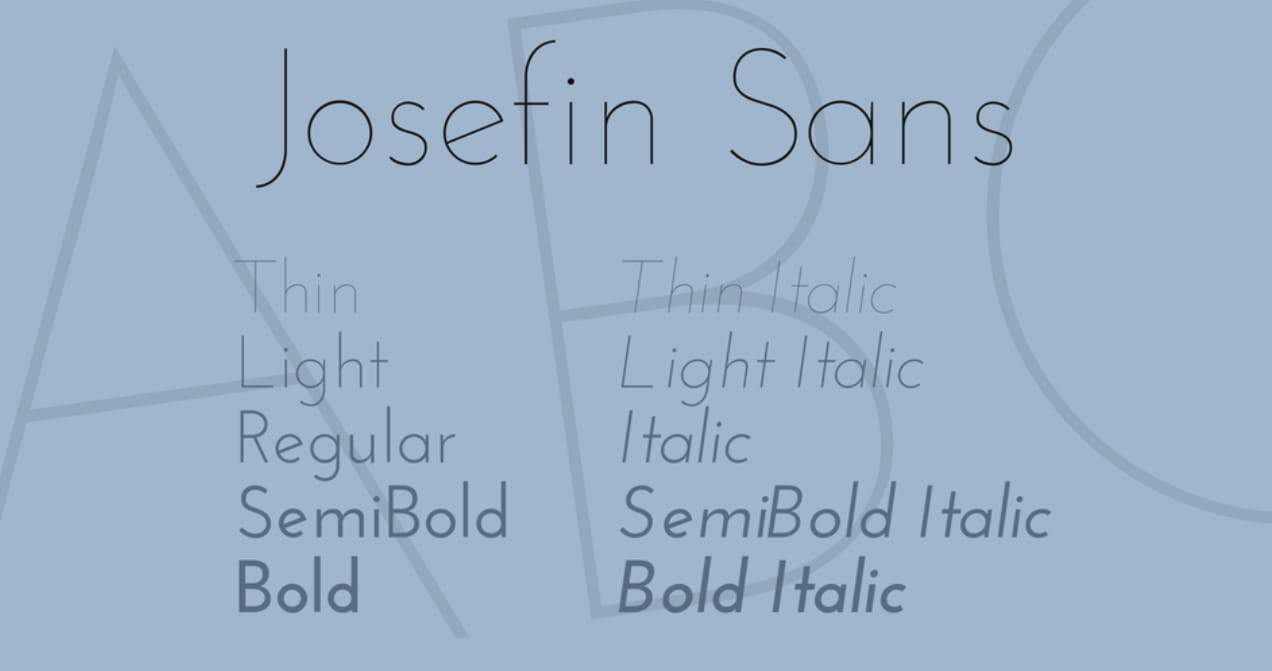 Download Josefin Sans font