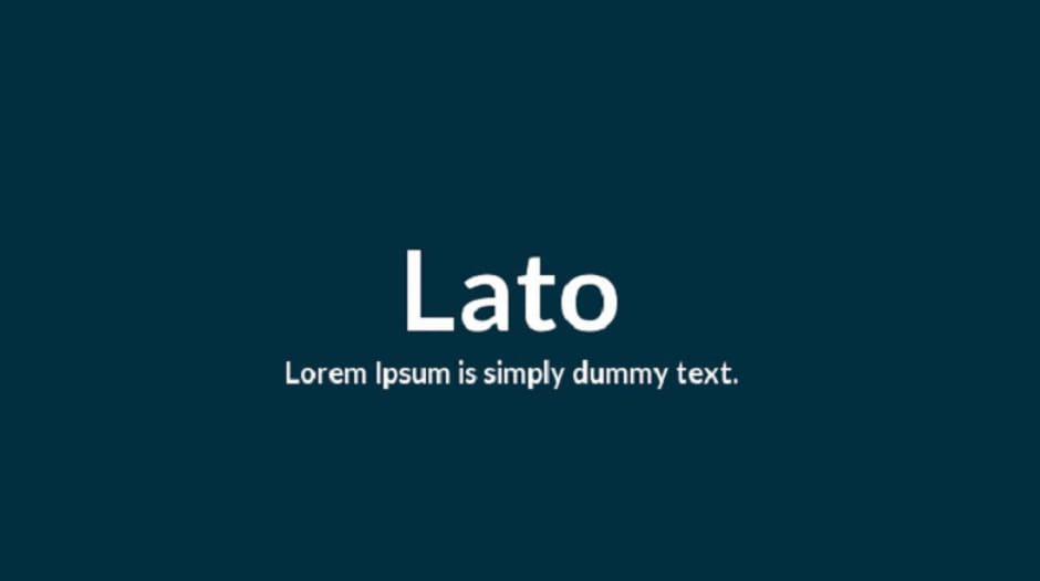 Lato font aesthetic