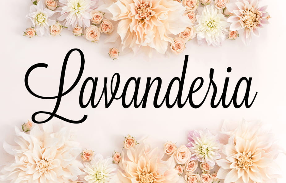 Lavanderia font