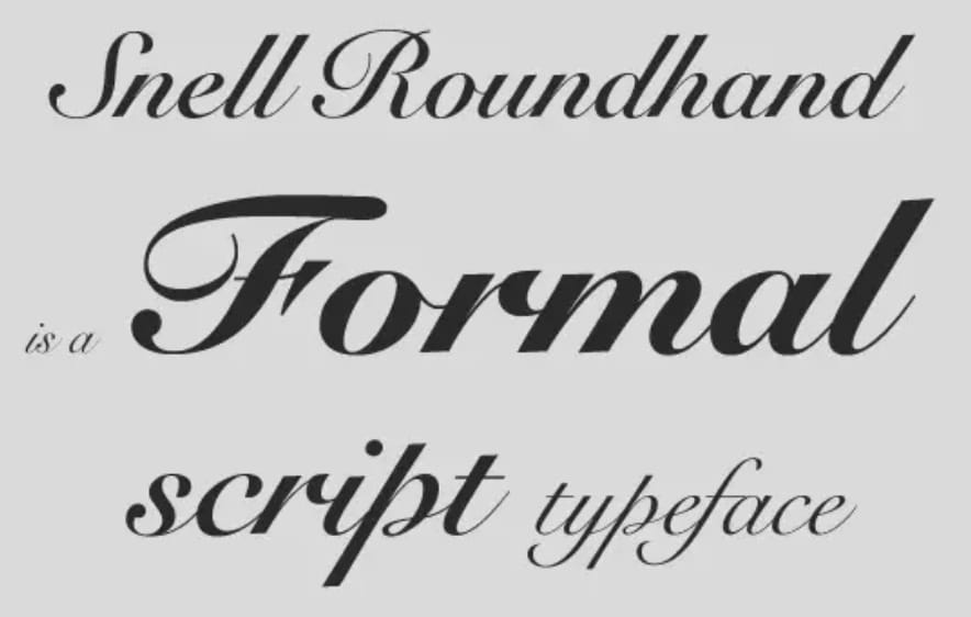 Snell Roundhand font