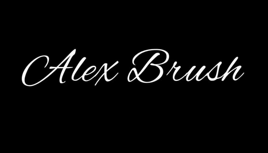 alex brush font