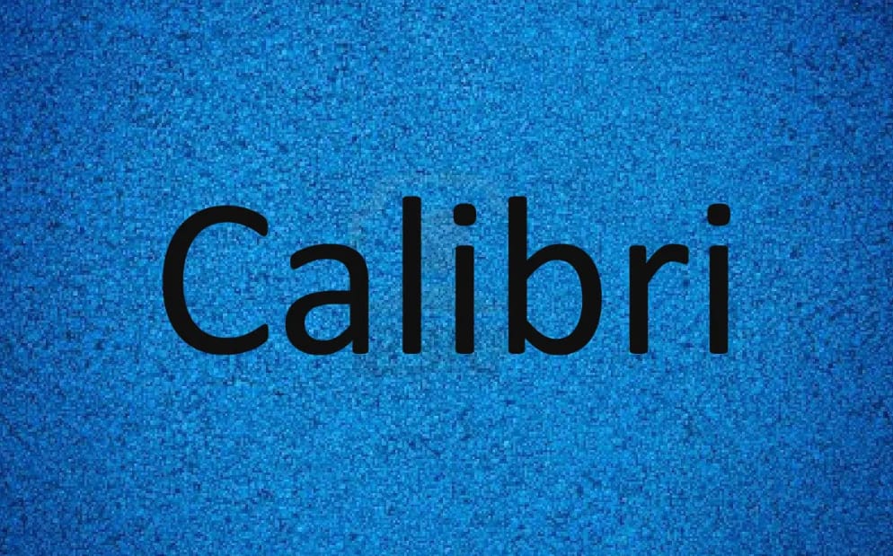 Font Calibri