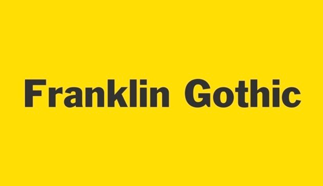 Franklin Gothic Font